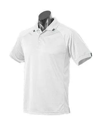 Aussie Pacific Flinders Men's Polo Shirt 1308 Casual Wear Aussie Pacific White/Black S